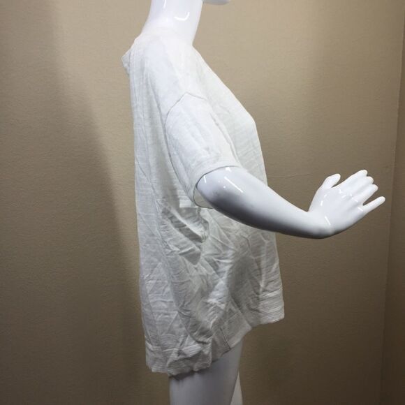 Caslon Shadow Stripe Cotton Asymmetrical Hem C5 - Picture 3 of 6